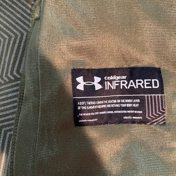 Under Armour Youth Storm2 Coldgear Infrared Zip Up Jacket Green L Large - Picture 6 of 6